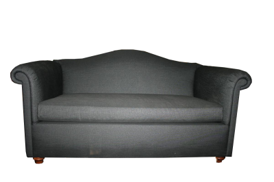 Divano 2 posti in stoffa nero